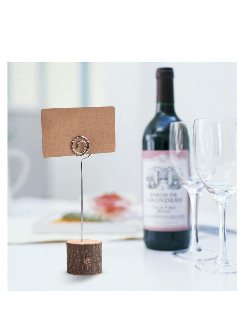 Wooden Base Wedding Table Name Number Holder Pack of 10 Pieces