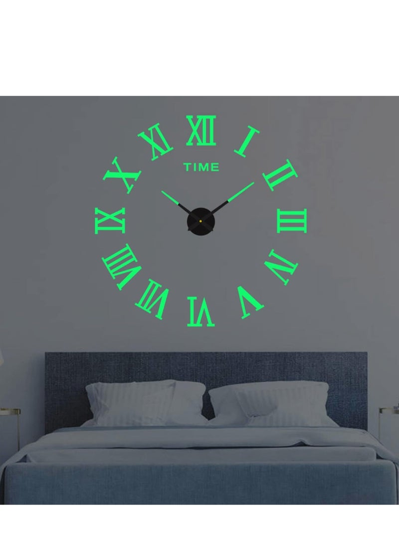 FFD DIY Frameless 3D Wall Clocks for Stylish and Silent Home & Office Decor