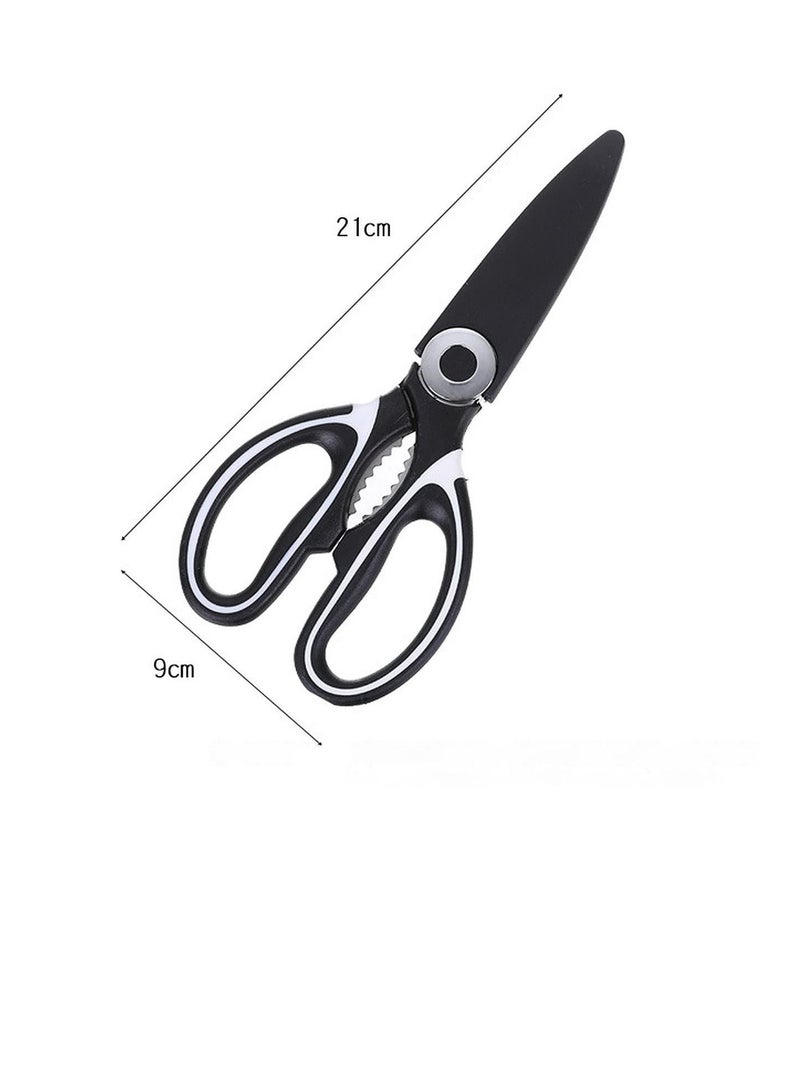 Stainless Steel Kitchen Scissor with Cover Multipurpose Kitchen Household and Garden Scissor for Chicken Poultry Fish,Vegetables all in 1