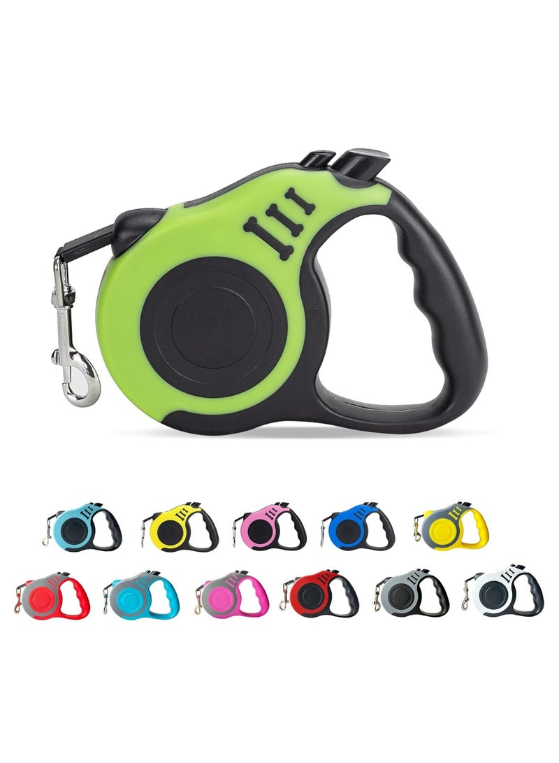 Retractable Dog Leash Automatic Telescopic Tractor Dog Tape, Pet Tape 16 FT Durable and Convenient, with Non-Slip Handle, Tangle Free, Pause and Lock, Suitable for Small and Medium-Sized Dogs