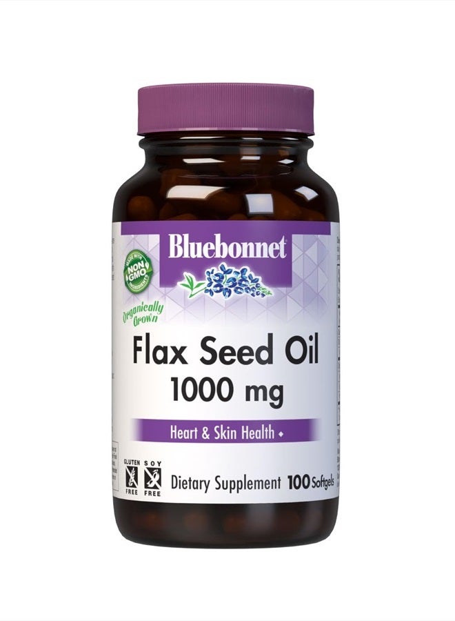 BlueBonnet Flaxseed Oil Softgels, 1000 mg, 100 Count