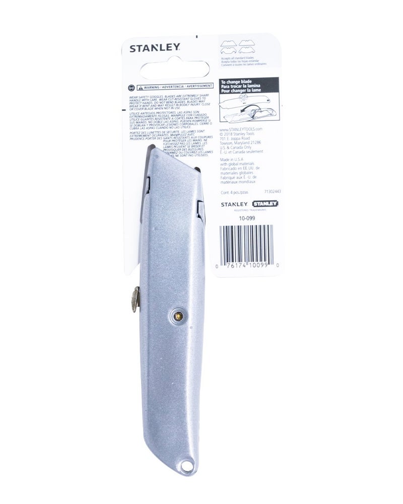 Classic 99 Retractable Utility Knife Silver 152mm