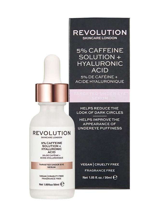 Revolution Skincare Targeted Under Eye Serum - 5% Caffeine Solution + Hyaluronic Acid