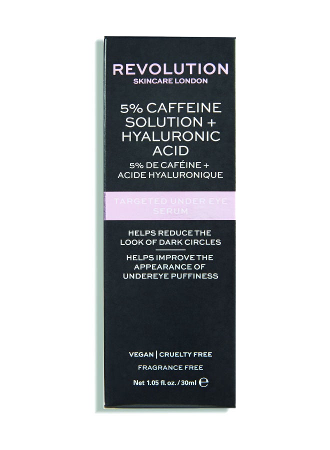 Revolution Skincare Targeted Under Eye Serum - 5% Caffeine Solution + Hyaluronic Acid