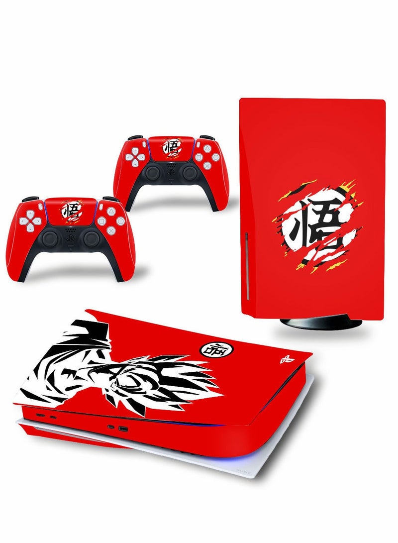 Skin for PlayStation 5 Disc Edition, Sticker for PS5 Vinyl Decal Cover for Playstation 5 Controller