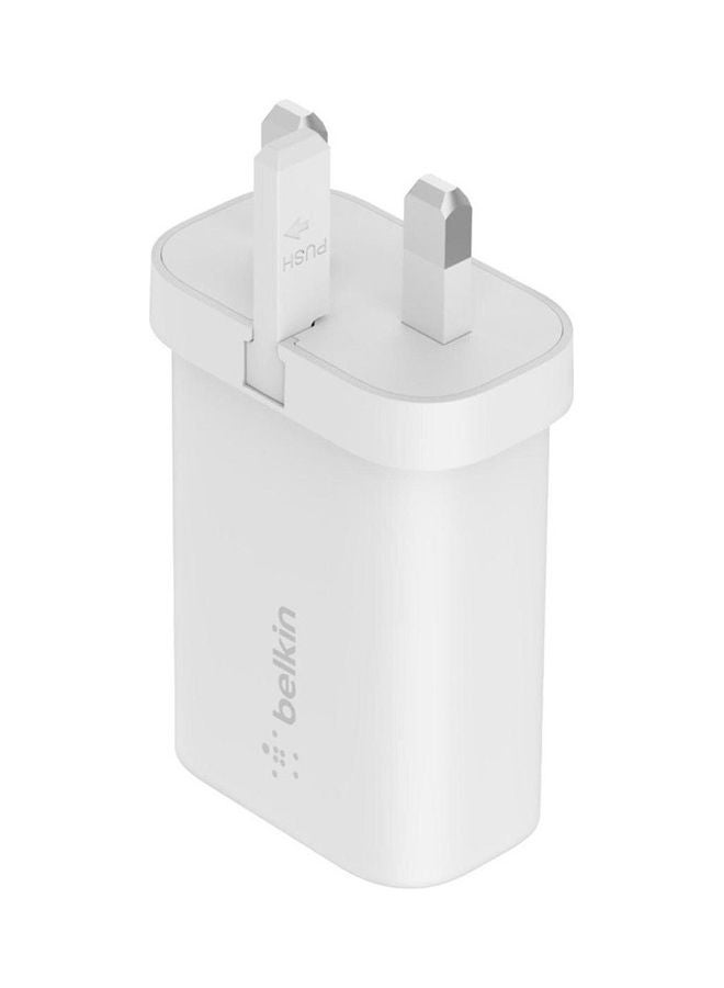 Boost Charger Type-C PD 3.0 PPS Wall Charger 25W White
