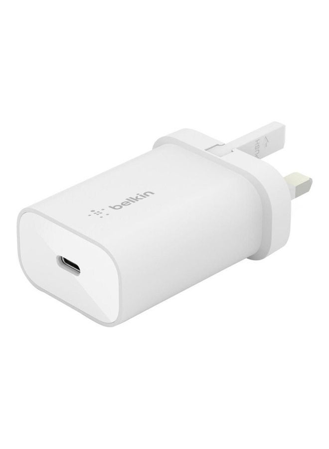 Boost Charger Type-C PD 3.0 PPS Wall Charger 25W White