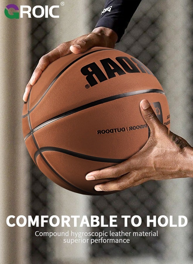 Basketball  Standard Offical Indoor Outdoor Basketball Leather Game Basketball Game Training Universal Basketball Outdoor Sports Goods