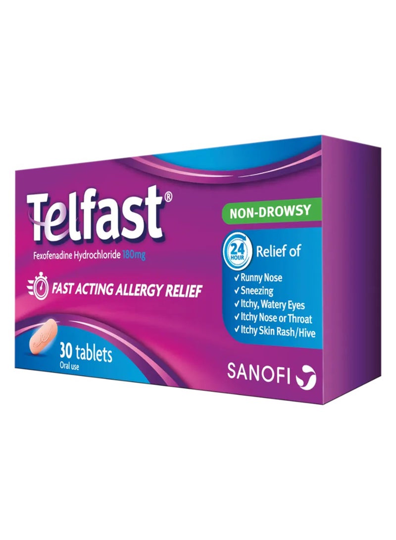 Telfast Tabs 180 Mg 30'S