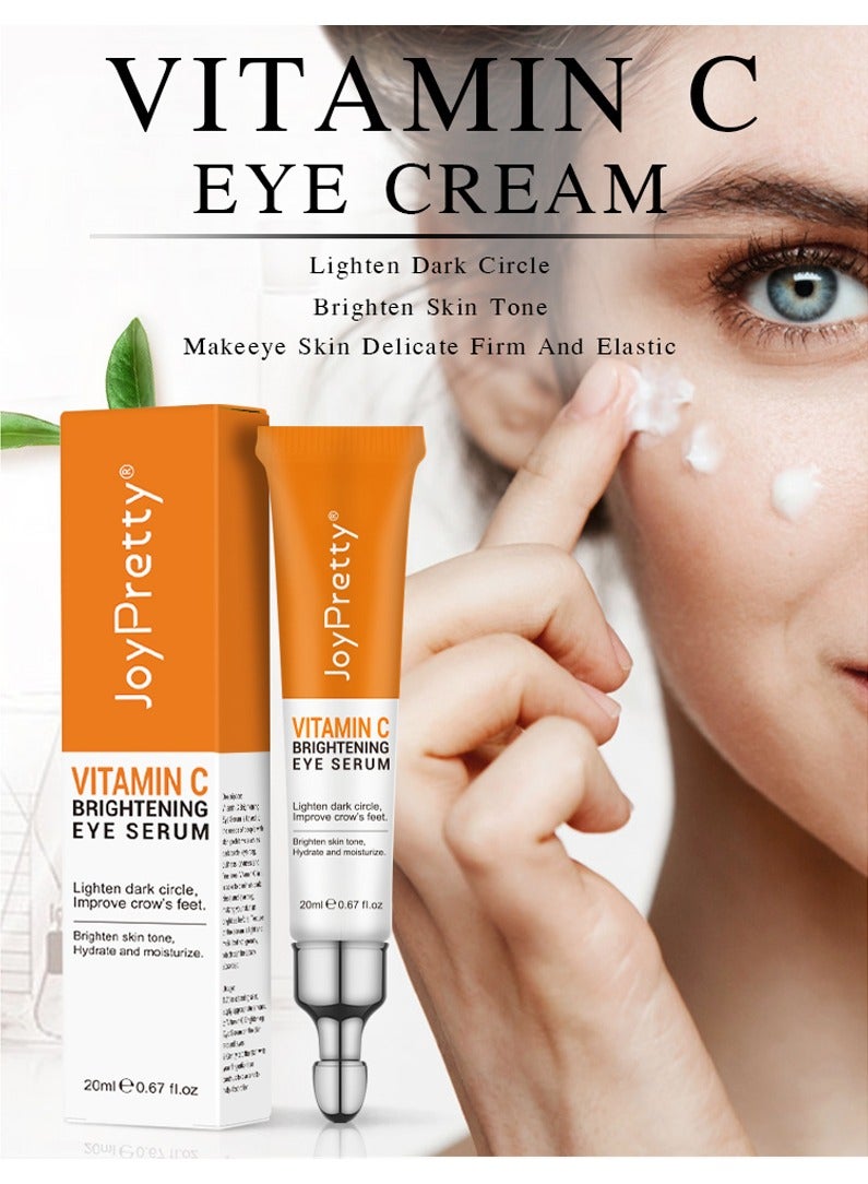 Vitamin C Brightening Eye Cream Serum Remove Dark Circles Eye Bags Wrinkles And Fine Lines - 20 ml