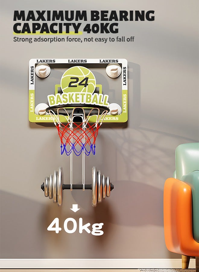 Mini Basketball Hoop Set for Kids, Basketball Hoop for Door Complete Basketball Game Accessories with 1 Balls, Basketball Peripheral Toys, Basketball Hoops for Indoor Outdoor