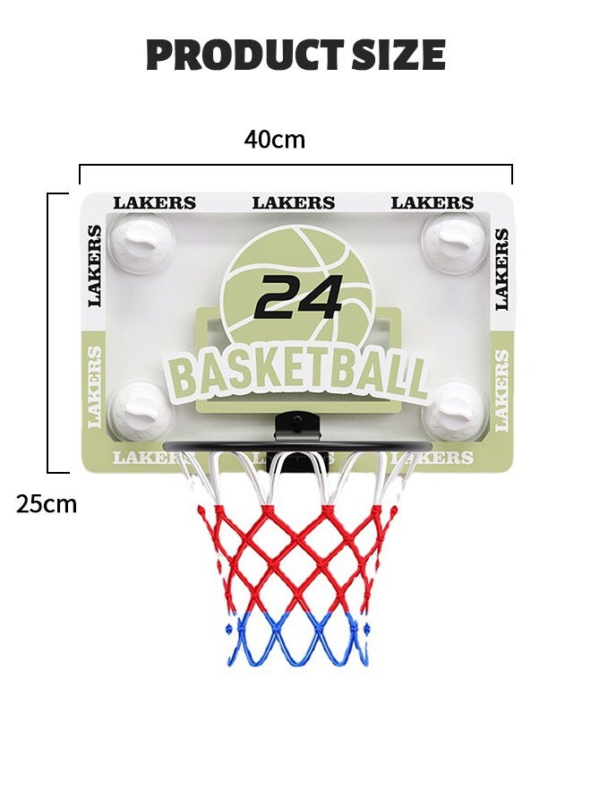 Mini Basketball Hoop Set for Kids, Basketball Hoop for Door Complete Basketball Game Accessories with 1 Balls, Basketball Peripheral Toys, Basketball Hoops for Indoor Outdoor