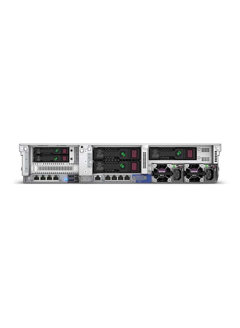 ProLiant DL380 Gen10 4210R 2.4GHz 10-core 1P 32GB-R P408i-a 8SFF 800W PS Server (Without Bezel) P50751-B21 Silver