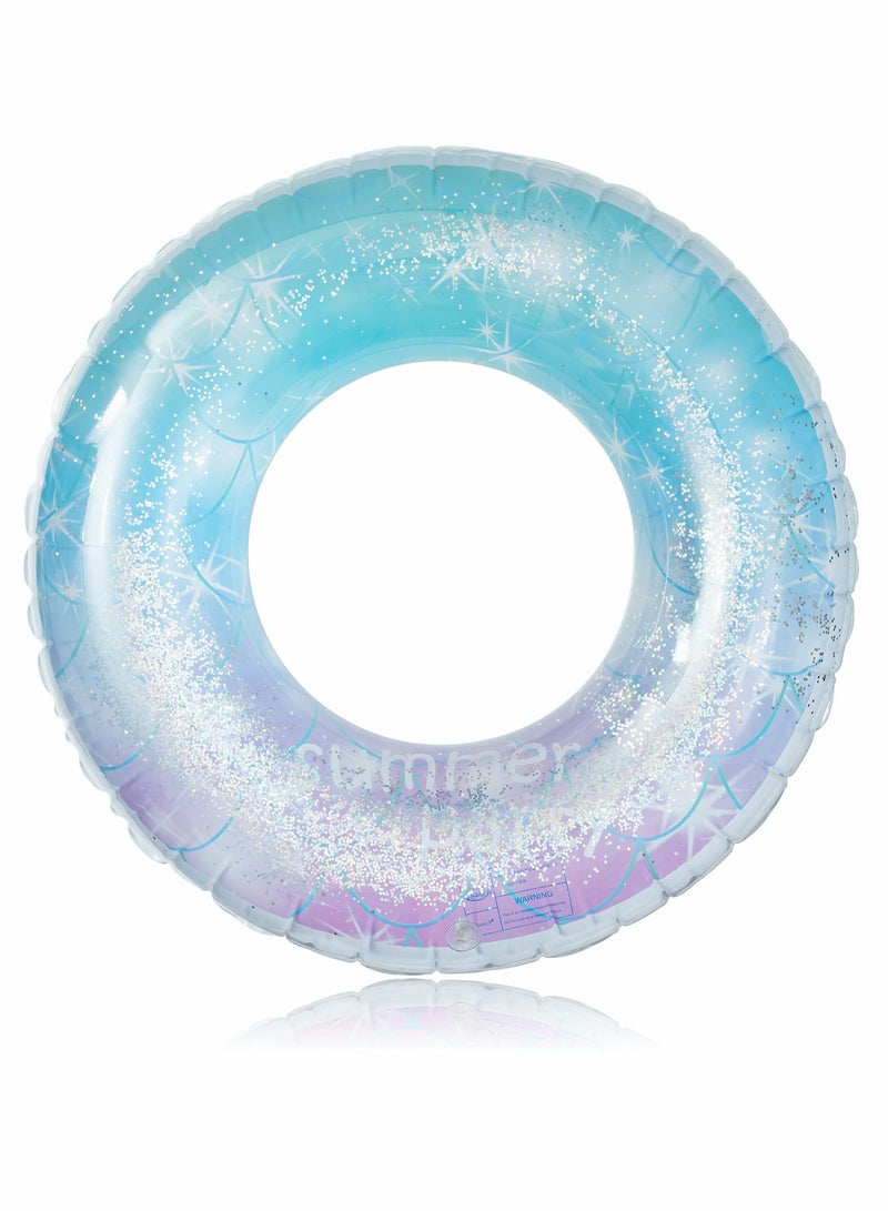 Swimming Ring, Transparent Sequin Starry Swimming Ring, Underarm Ring, Summer Water Fun Floating Pool Tube, Beach Pool Party