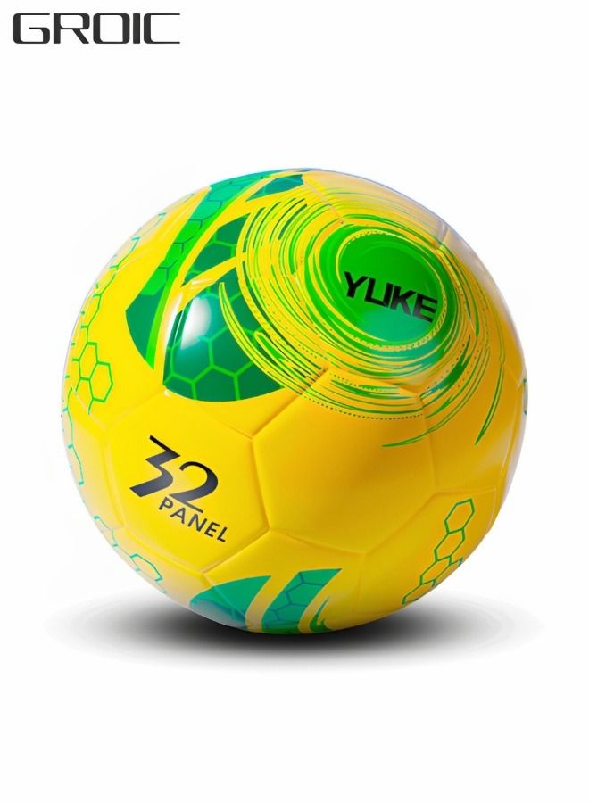 Sports Soccer Balls Official Size 5 Traditional Soccer Balls Size for Kids and Adult Training Ball Official Match Football Balls with Pump, Outdoor & Indoor Match or Game