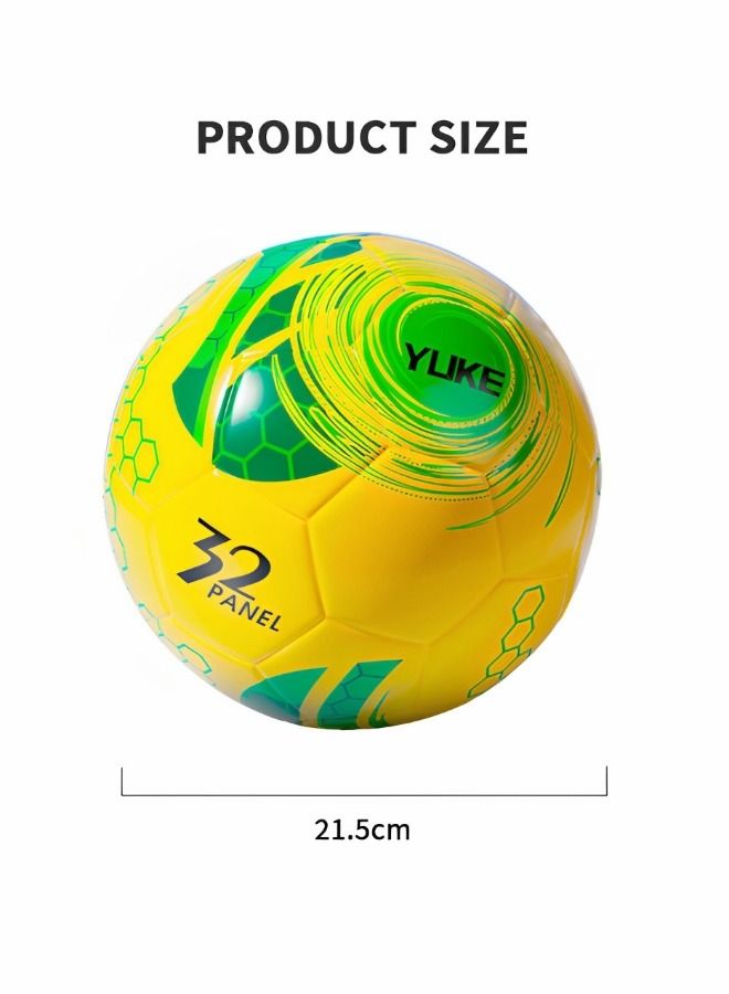 Sports Soccer Balls Official Size 5 Traditional Soccer Balls Size for Kids and Adult Training Ball Official Match Football Balls with Pump, Outdoor & Indoor Match or Game