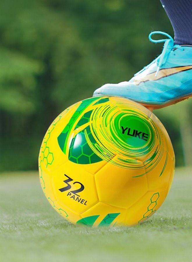 Sports Soccer Balls Official Size 5 Traditional Soccer Balls Size for Kids and Adult Training Ball Official Match Football Balls with Pump, Outdoor & Indoor Match or Game