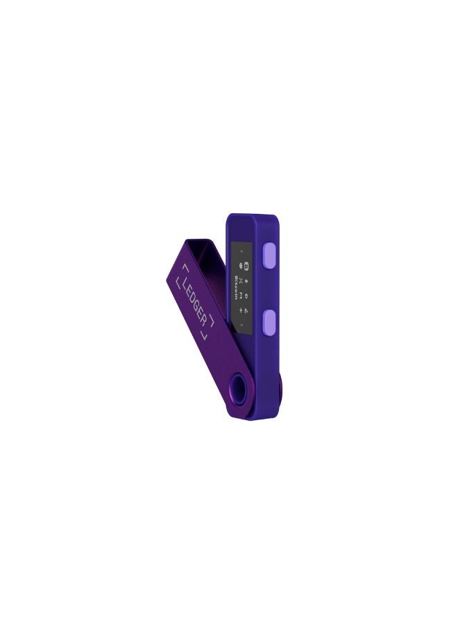 Nano S Plus Hardware Wallet | Safest Crypto & NFT Cold Storage, OLED Screen, Type-C Connectivity, 5000+ Coins Supported, for Android, MacOS & Windows - Amethyst Purple