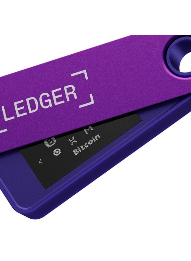 Nano S Plus Hardware Wallet | Safest Crypto & NFT Cold Storage, OLED Screen, Type-C Connectivity, 5000+ Coins Supported, for Android, MacOS & Windows - Amethyst Purple