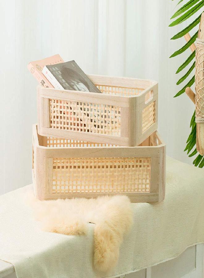 Sea Team Oval Cotton Rope Storage Basket with Lid, Lidded Woven Storage Bin, Nursery Storage Container, Diaper Caddy, Baby Shower Basket, Box, Organizer, 15 x 11 x 6.5 Inches (Medium, Grey)