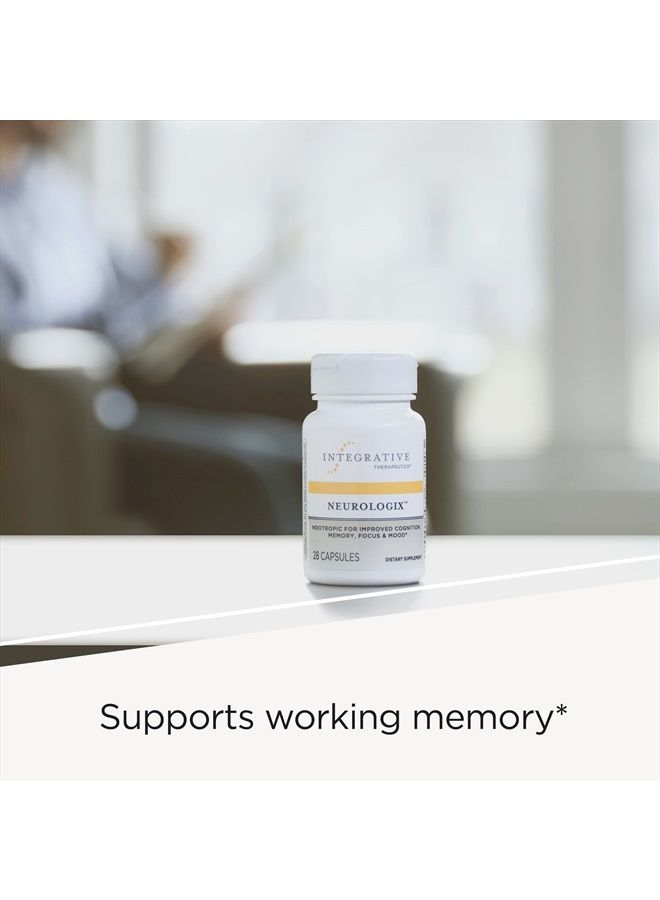 – Neurologix – Nootropic* – Supports Concentration, Focus, Cognitive Function* - Non-Stimulant with Neumentix Spearmint Extract, Citicoline, Saffron, B6-28 Capsules
