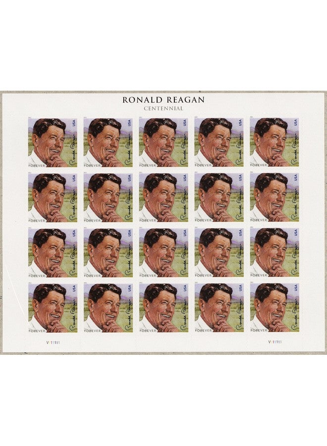 President Ronald Reagan Sheet 20 Forever Stamps Scott 4494 By Usps