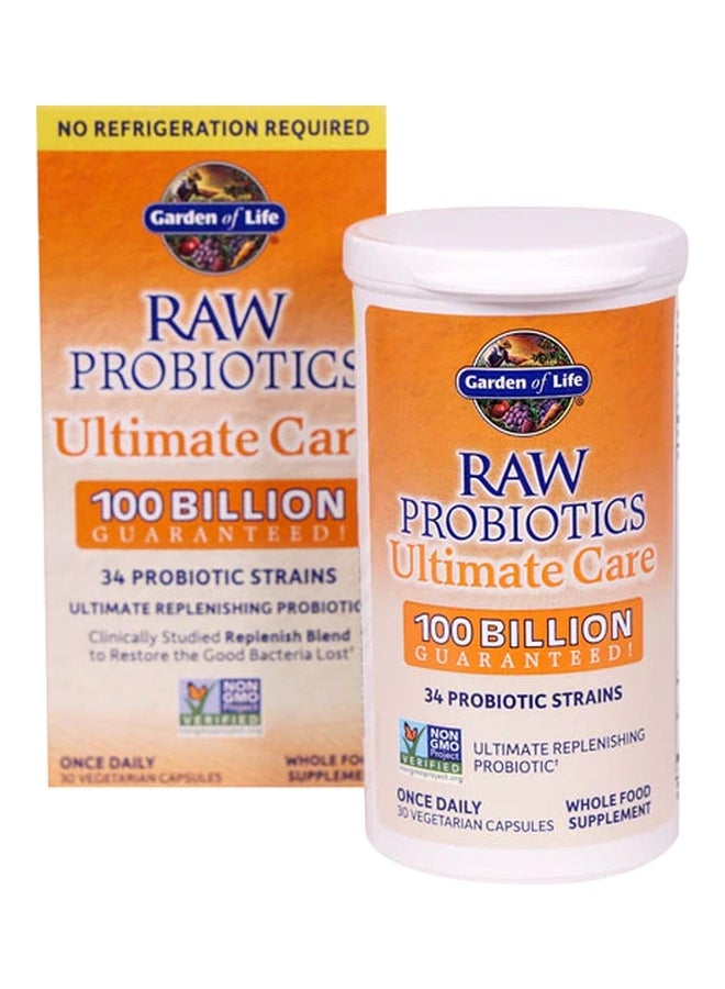 RAW Probiotics Ultimate Care - 30 Vegetarian Capsules