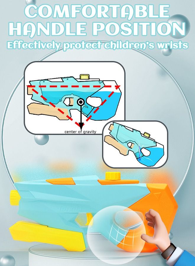 Water Gun for Kids Squirt Gun, 1200ML Large Capacity Water Blaster for Boys Girls Swimming Pool Party Outdoor Beach Garden Water Fighting Toys