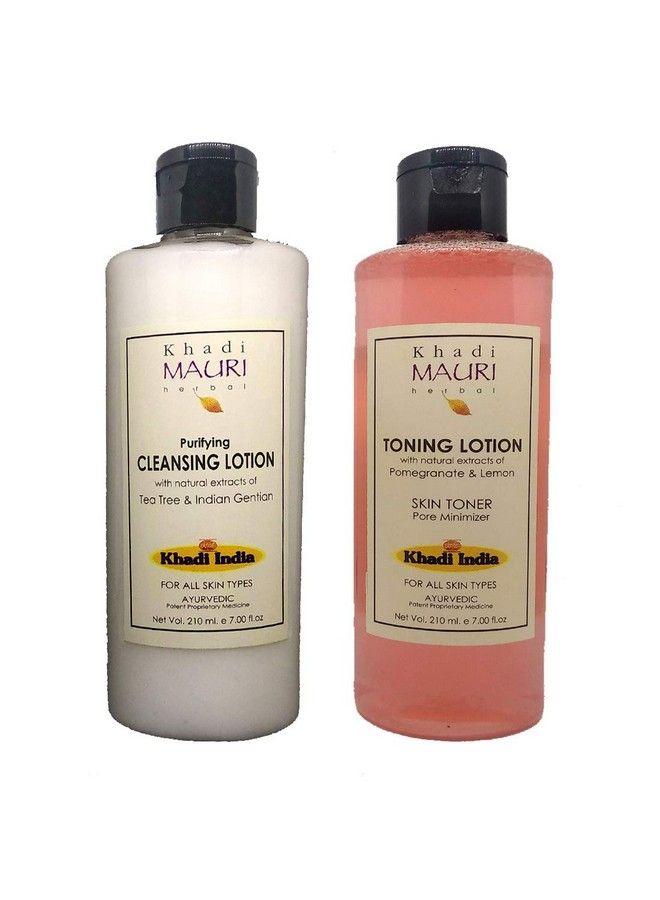 Khadi Mauri Cleansing Lotion And Toning Lotion (420 Ml)