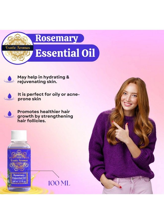 Rosemary Oil For Hair Growth 100 Ml Skin Aromatherapy 100% Pure & Natural