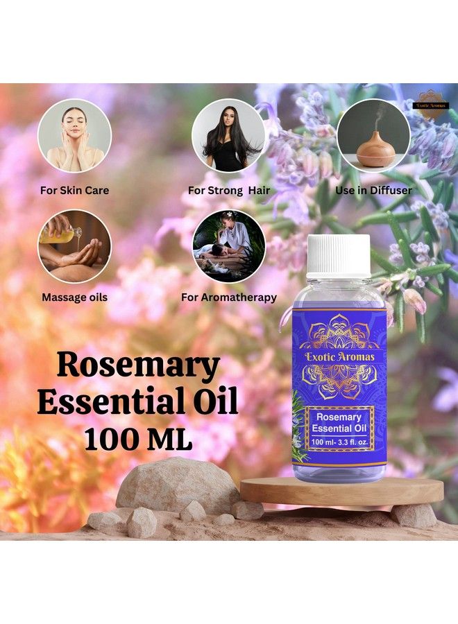 Rosemary Oil For Hair Growth 100 Ml Skin Aromatherapy 100% Pure & Natural