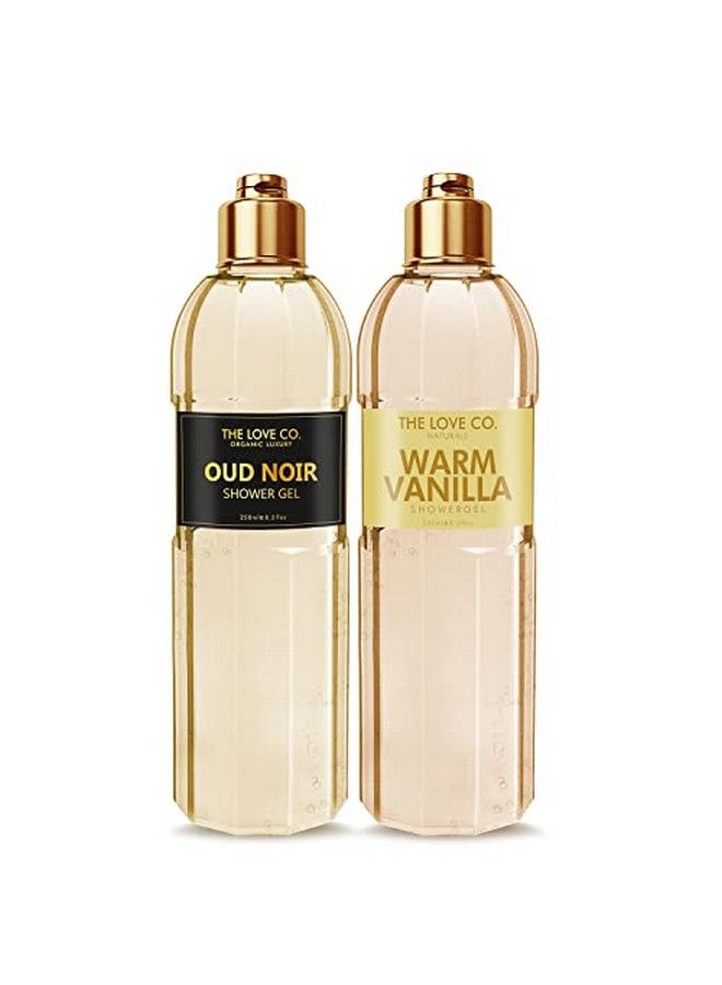 Luxury Oud Noir + Warm Vanilla Bath & Shower Gel Combo| Luxury Moisturising Body Wash For Women & Men| Refresh And Uplift| Luxurious Daily Body Wash With Essential Oils For Cleansed And Soft Skin…