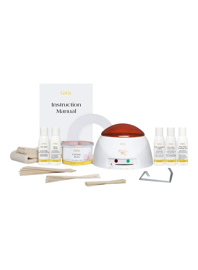 Mini Pro Hair Removal Waxing Kit Multicolour