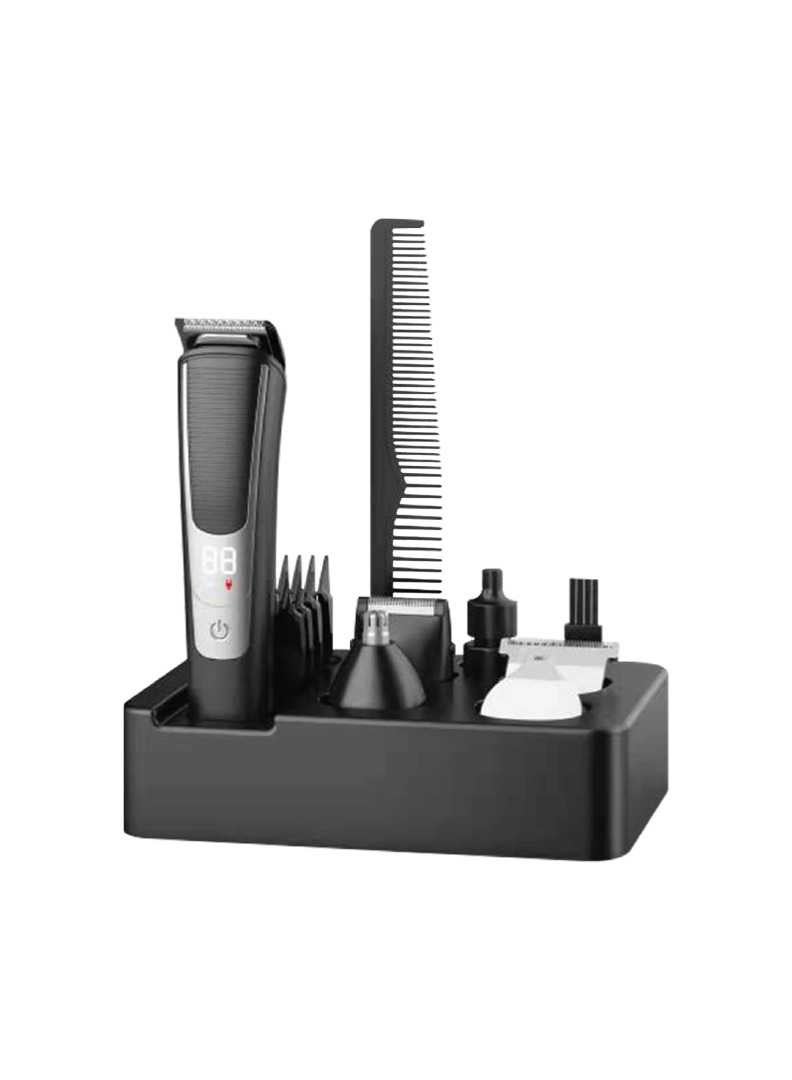 5 in 1 Grooming Set 600mAh / Hair Trimmer / Nose Trimmer / Comb / Shaving - Black