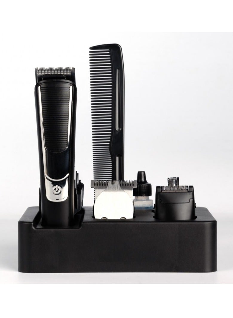 5 in 1 Grooming Set 600mAh / Hair Trimmer / Nose Trimmer / Comb / Shaving - Black