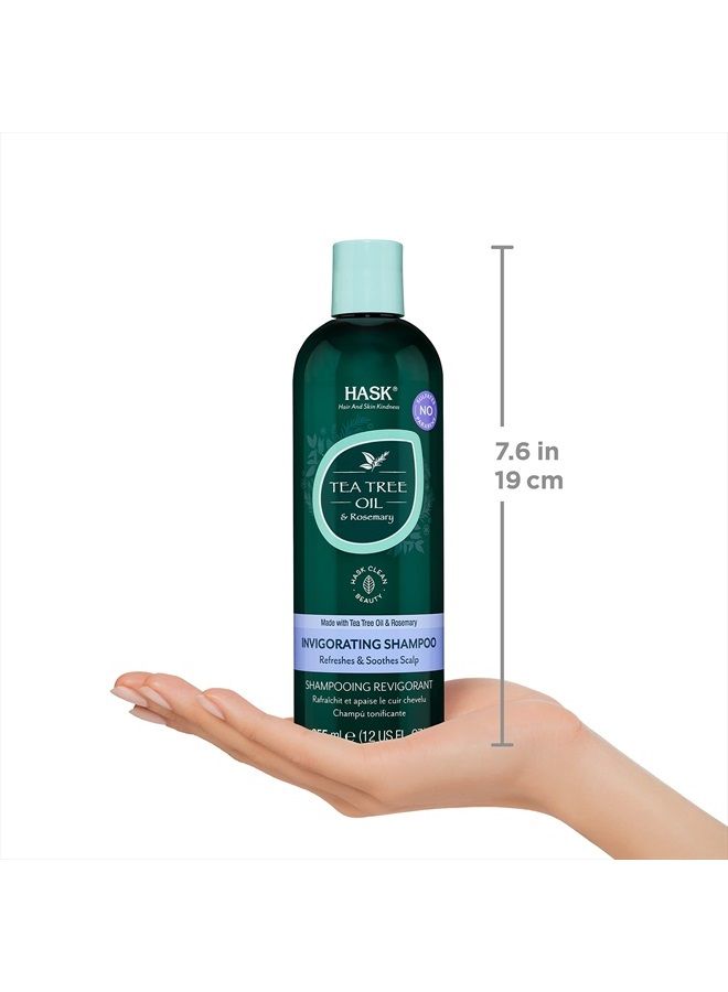 Hask Tea Tree & Rosemary Oil Scalp Care Shampoo - 12 fl oz