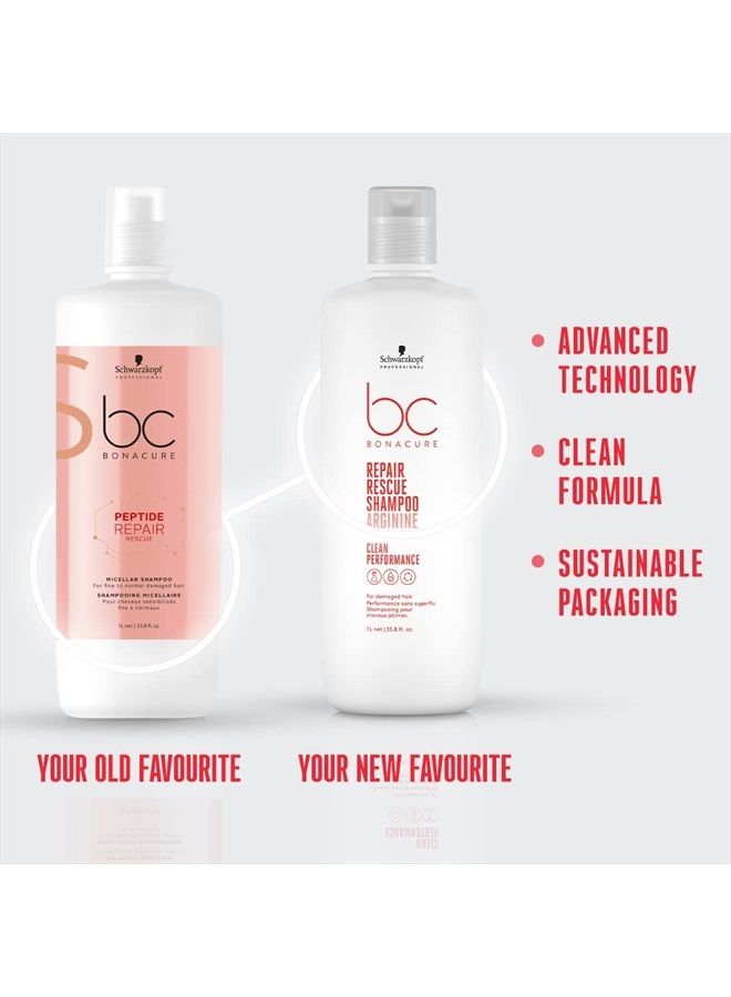 Professional Bonacure Peptide Repair Rescue Micellar Shampoo