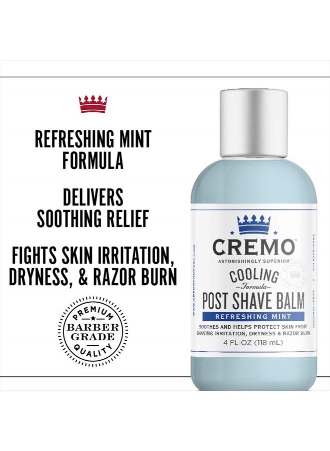 Cooling Formula Post Shave Balm, Soothes, Cools And Protects Skin From Shaving Irritation, Dryness and Razor Burn, 4 Oz