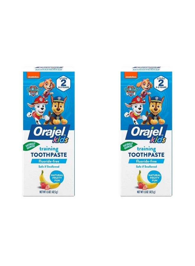 Rajel Toddler Training Toothpaste Tooty Fruity Flavor 1.5 Oz Pack Of 2