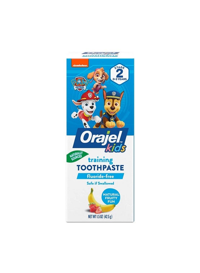 Rajel Toddler Training Toothpaste Tooty Fruity Flavor 1.5 Oz Pack Of 2