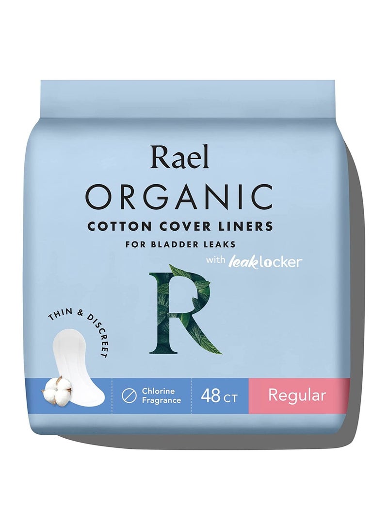 Organic cotton cover liners for bladder leaks regular