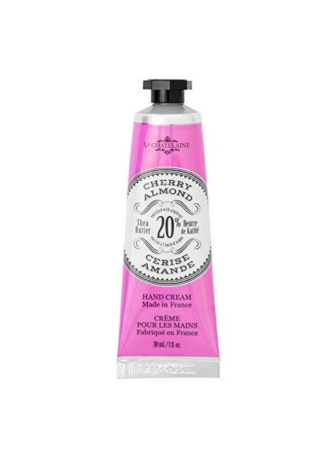 20% Shea Butter Cherry Almond Hand Cream 1 Fl Oz (30 Ml) Made In France With Organic Shea Butter And Argan Oil