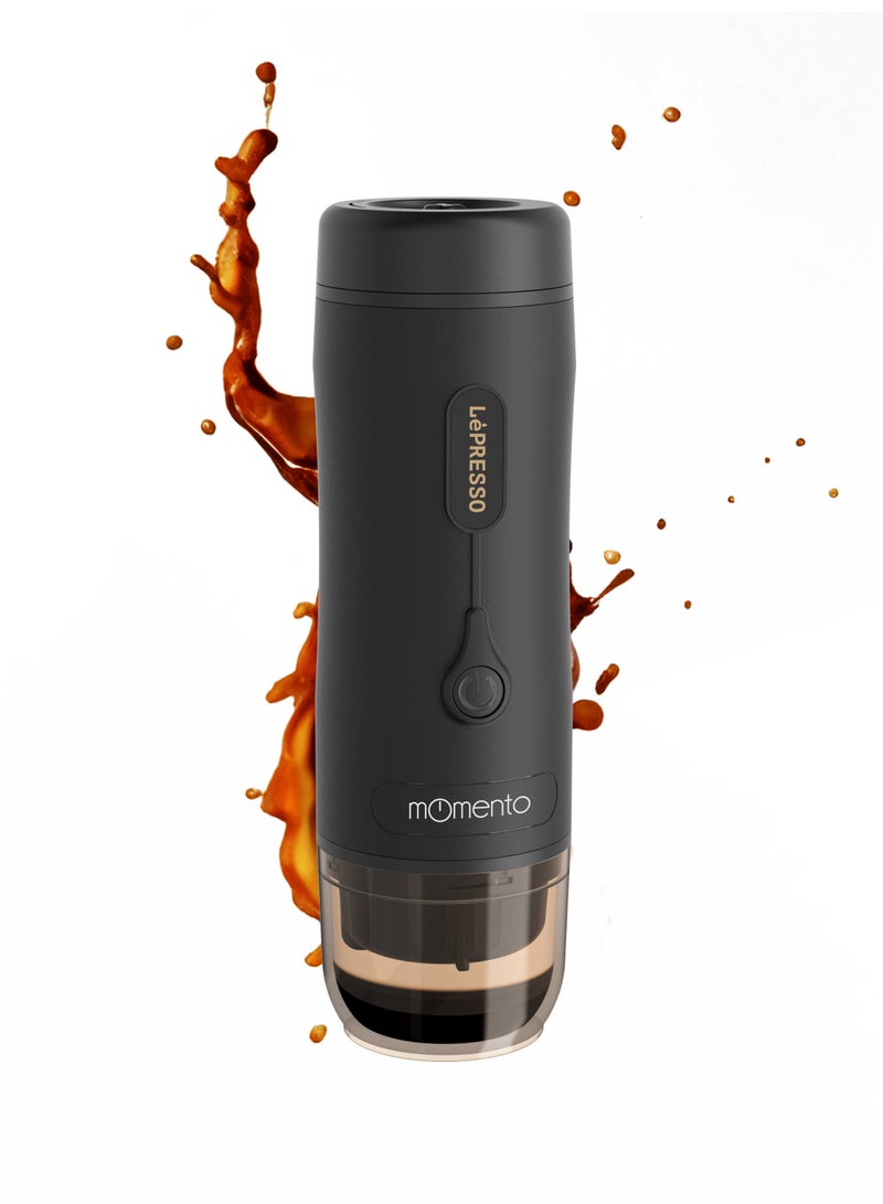 Momento Coffee Maker 2.0 Portable Espresso Coffee Machine 75W 2500mAh - Black