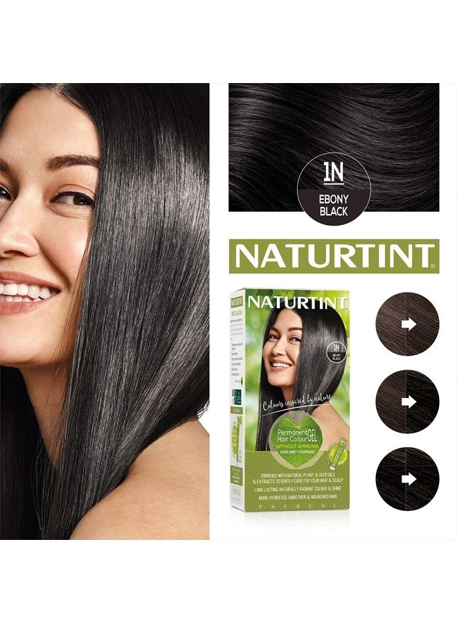 Permanent Hair Color - 1N Ebony Black 1 Box