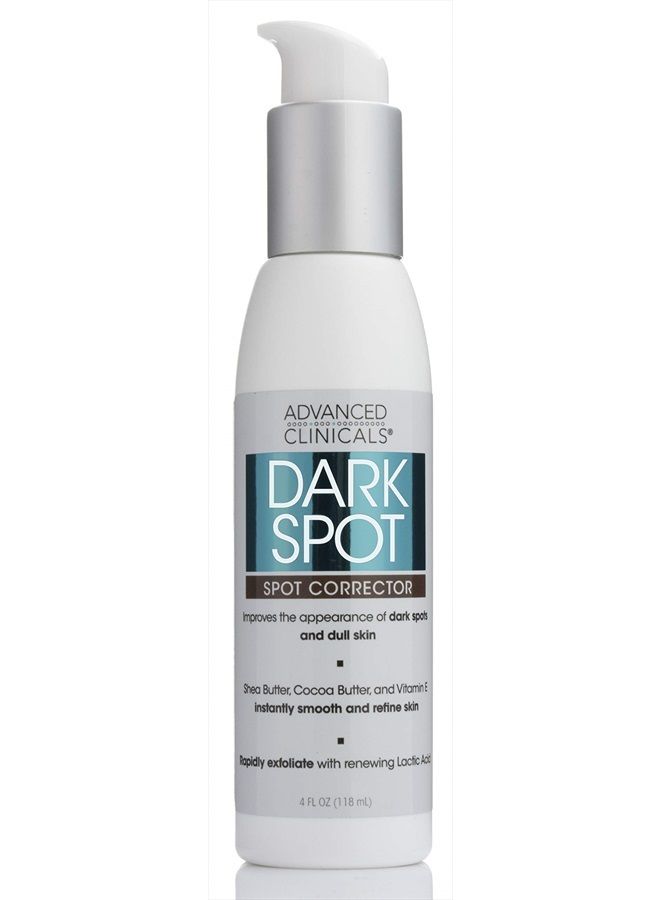 Dark Spot Corrector Facial Cream W/Shea Butter & Hyaluronic Acid Skin Care Face Lotion. Anti Aging Moisturizer Targets Dark Spots, Wrinkles, Age Spots & Uneven Skin Tone, 4 Fl Oz