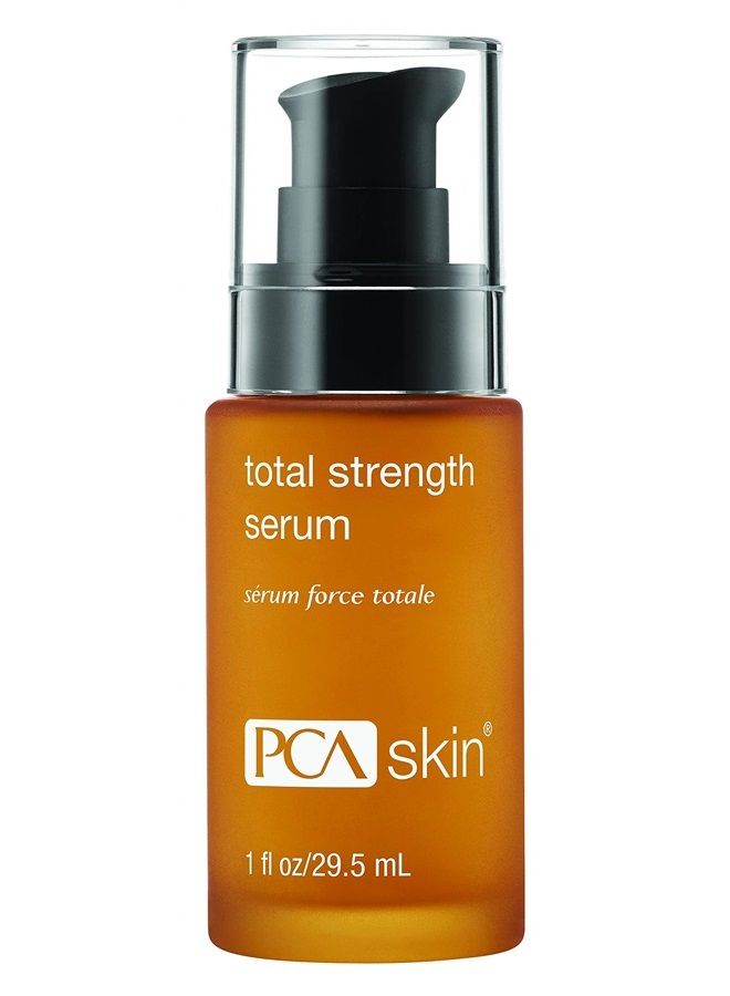 Total Strength Face Serum - Anti Aging Hydrating Treatment with Epidermal Growth Factors & Peptides, Minimizes Pores, Fine Lines & Wrinkles (1 fl oz)