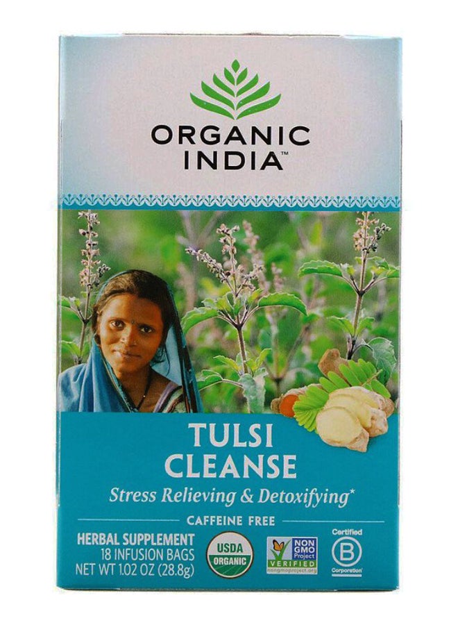 Pack Of 18 Tulsi Cleanse Caffeine Free Infusion Bags