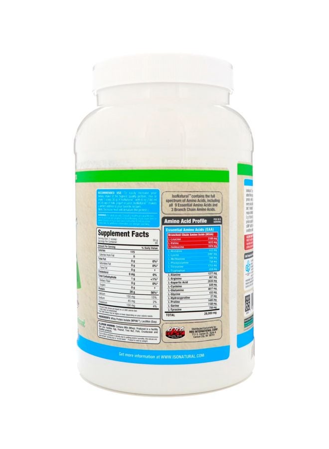 IsoNatural Whey Protein Isolate - Unflavored