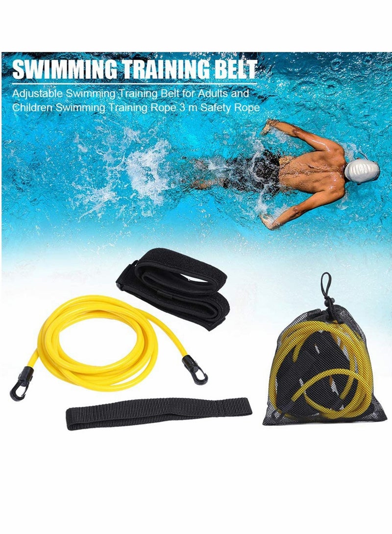 Swim Training Belt Leash Tether Stationary Swimming Harness Static Bungee Cords Resistance Bands Exercise Belts