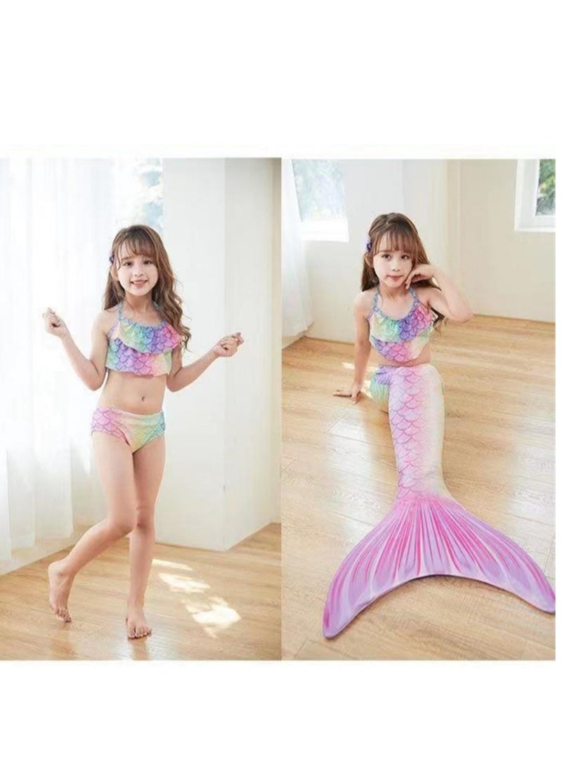 Children's Cute Swimsuit Three Piece Set